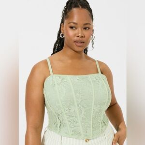 Torrid Lace Corset Crop Top